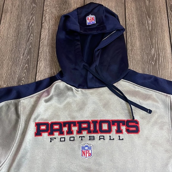 NFL Team Apparel Reebok New England Patriots Hoodie Men’s Size Medium - Picture 3 of 9